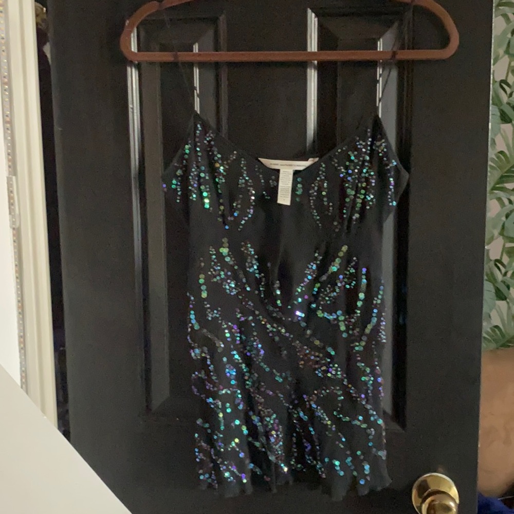 black sequin tunic